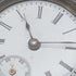 Circa 1900 Antique Swiss made small pocket watch Engraved silver side case Good working condition