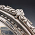 1903年 英国アンティーク 純銀製サルヴァ トレイ 直径32cm 824g GOLDSMITHS & SILVERSMITHS