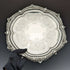 1903年 英国アンティーク 純銀製サルヴァ トレイ 直径32cm 824g GOLDSMITHS & SILVERSMITHS