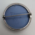 1958 British Vintage Wedgwood Sterling Silver & Jasperware Round Brooch