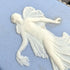 1958 British Vintage Wedgwood Sterling Silver & Jasperware Oval Brooch