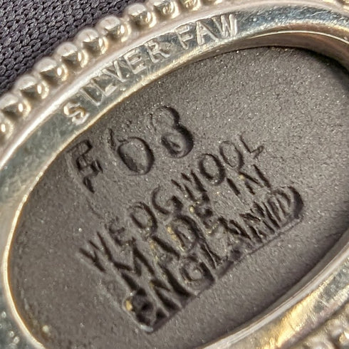 英國復古 Wedgwood 純銀和黑碧玉吊墜項鍊