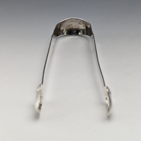 Late 18th century British antique sterling silver sugar tongs 26g James Crawford