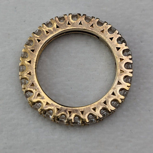 英国ヴィンテージジュエリー 純銀ギルト エタニティーリング 指輪