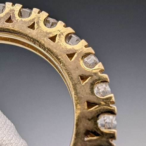 英国ヴィンテージジュエリー 純銀ギルト エタニティーリング 指輪