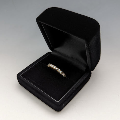 英国ヴィンテージジュエリー 純銀ギルト エタニティーリング 指輪