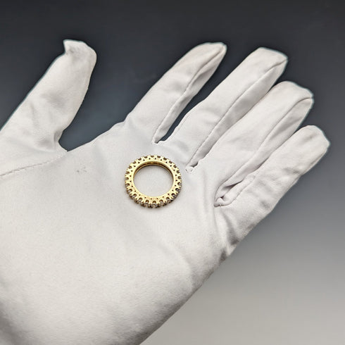 英国ヴィンテージジュエリー 純銀ギルト エタニティーリング 指輪