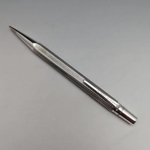 1964 British Vintage Yard O' Red Sterling Silver Hexagonal Pencil in Case