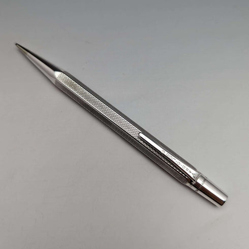 1964 British Vintage Yard O' Red Sterling Silver Hexagonal Pencil in Case