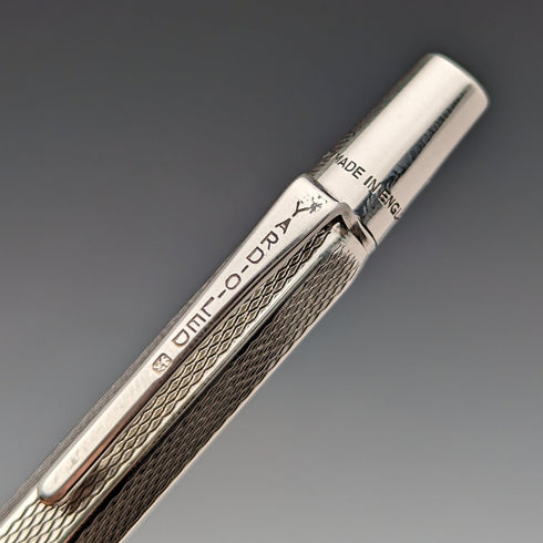 1964 British Vintage Yard O' Red Sterling Silver Hexagonal Pencil in Case