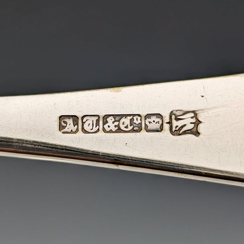 19世紀後半 英国アンティーク シルバープレート製 ベリースプーン ペア William Ainsworth ケース入