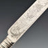 1880年 英国アンティーク 彫刻白蝶貝ハンドル デザートナイフx3 Stokes & Ireland