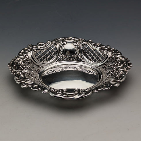 1972 年英國復古純銀浮雕與耳環盤 74 克 A Marston & Co