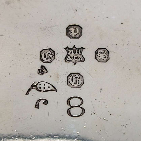 約 1875 年英國古董鍍銀茶壺 Martin & Hall