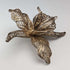 British Vintage Filigree Cattleya Silver Brooch