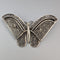 British Vintage Filigree Butterfly Silver Brooch 1