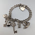 1973 British Vintage Sterling Silver Charm Bracelet 26g