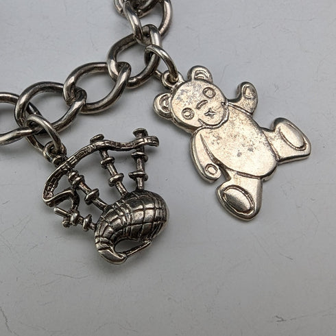 1970 年代英國復古純銀吊飾手鍊 26 克