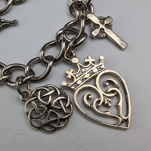 1970 年代英國復古純銀吊飾手鍊 26 克