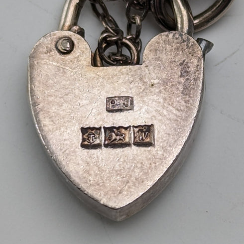 1971 英國復古純銀吊飾手鍊 39 克