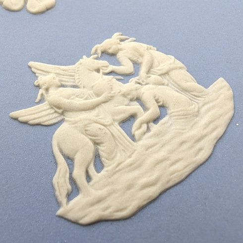 英國復古韋奇伍德碧玉星形盒架淡藍色