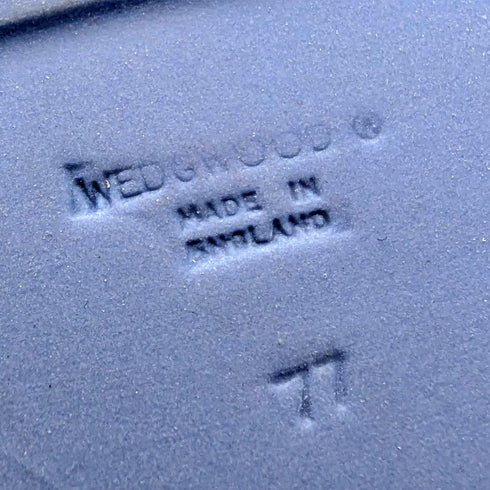 英國復古韋奇伍德碧玉長方形盒子配件淡藍色