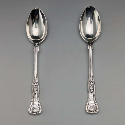 1914年頃 英国アンティーク 純銀製ティースプーン ペア Mappin & Webb