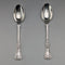 Circa 1914 British Antique Sterling Silver Teaspoon Pair Mappin & Webb