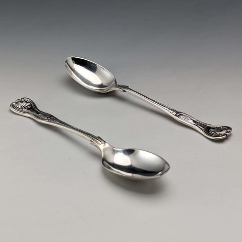 1914年頃 英国アンティーク 純銀製ティースプーン ペア Mappin & Webb