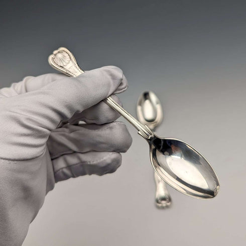 1914年頃 英国アンティーク 純銀製ティースプーン ペア Mappin & Webb