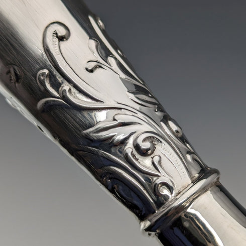 1903年 英国アンティーク 純銀製 花瓶 一輪挿し 134g Henry Matthews