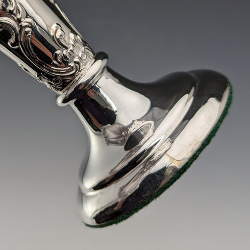 1900年 英国アンティーク 純銀製 花瓶 一輪挿し 146g Comyns of London