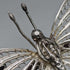 British Vintage Filigree Butterfly Silver Brooch 2