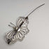 British Vintage Filigree Butterfly Silver Brooch 2