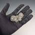 British Vintage Filigree Butterfly Silver Brooch 2