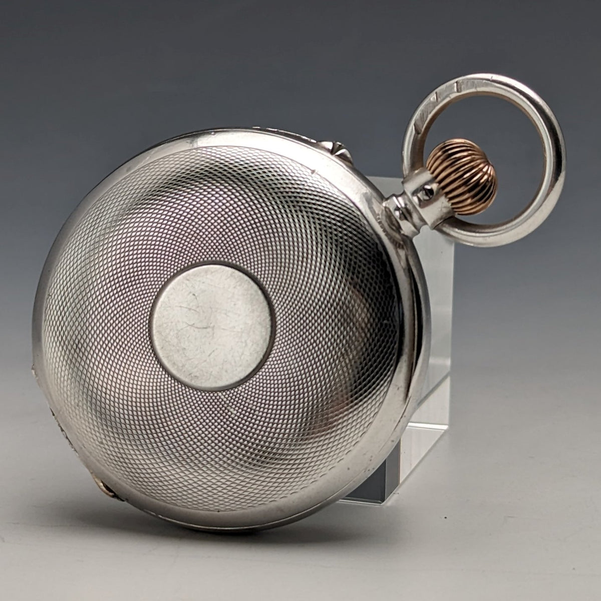 1908年頃 アンティーク ロンジン 懐中時計 純銀オープンフェース 動作 