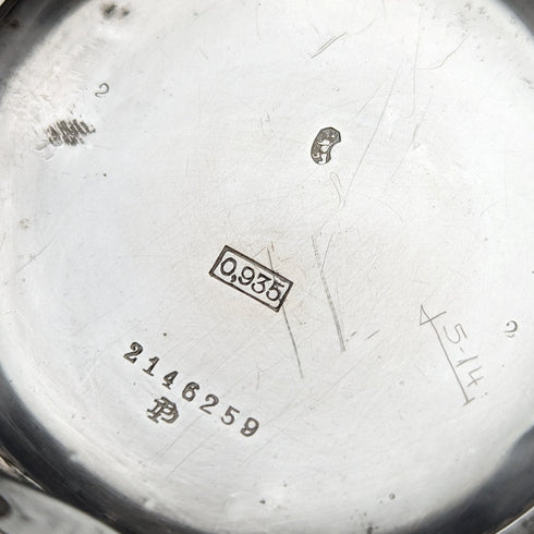 Around 1908 Antique Longines pocket watch pure silver open face works well