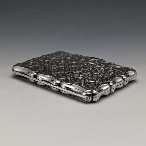 1895 年英國古董純銀雙門卡包 91 克 William Neale