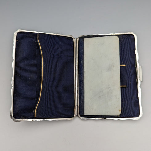 1895 年英國古董純銀雙門卡包 91 克 William Neale