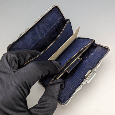 1895 年英國古董純銀雙門卡包 91 克 William Neale