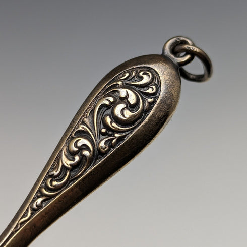 美國古董純銀鍍金便攜式折疊眼鏡 Roniet