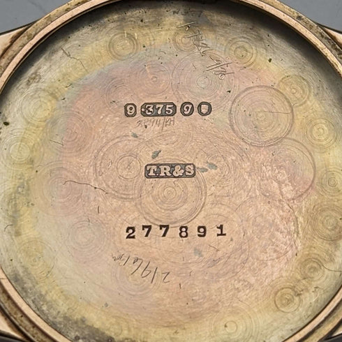 1962年 英国ヴィンテージ ラッセル 腕時計 K9金無垢ケース 動作良好 木箱入り