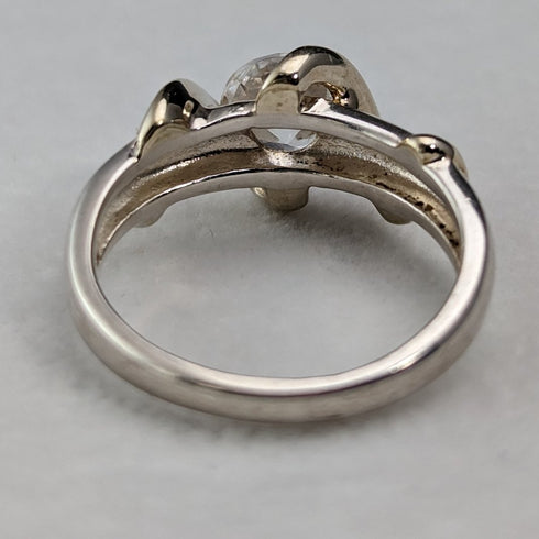 英國復古珠寶立方氧化鋯純銀戒指(11 號)戒指