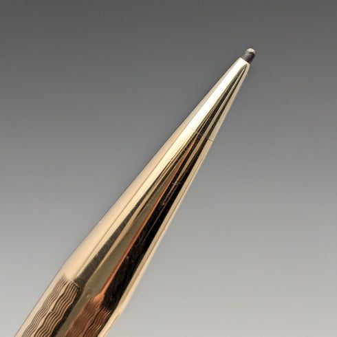 British Vintage Yard O' Red Rolled Gold Propelled Pencil in Paper Box