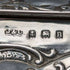 1912 British Antique Sterling Silver Jewelry Box 370g Jones & Crompton