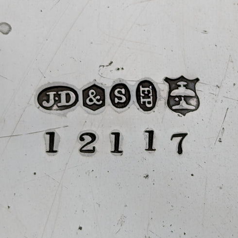 1895年頃 英国アンティーク シルバープレート製 ビスケットバレル James Deakin & Sons