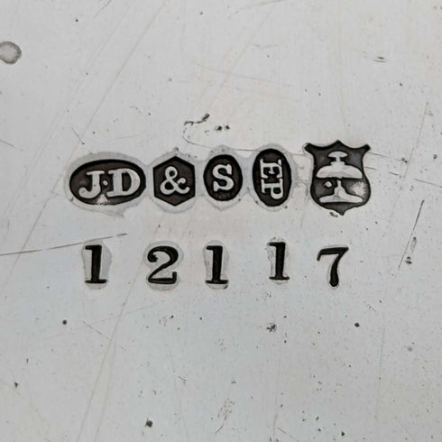 1895年頃 英国アンティーク シルバープレート製 ビスケットバレル James Deakin & Sons