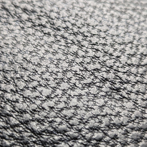 1910年 英国アンティーク 純銀装飾 ブラックレザーウォレット M Chapman