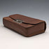 British vintage brown leather sewing bag