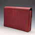 British Vintage Red Leather Document Case with Key (Memo & Letter Bag)